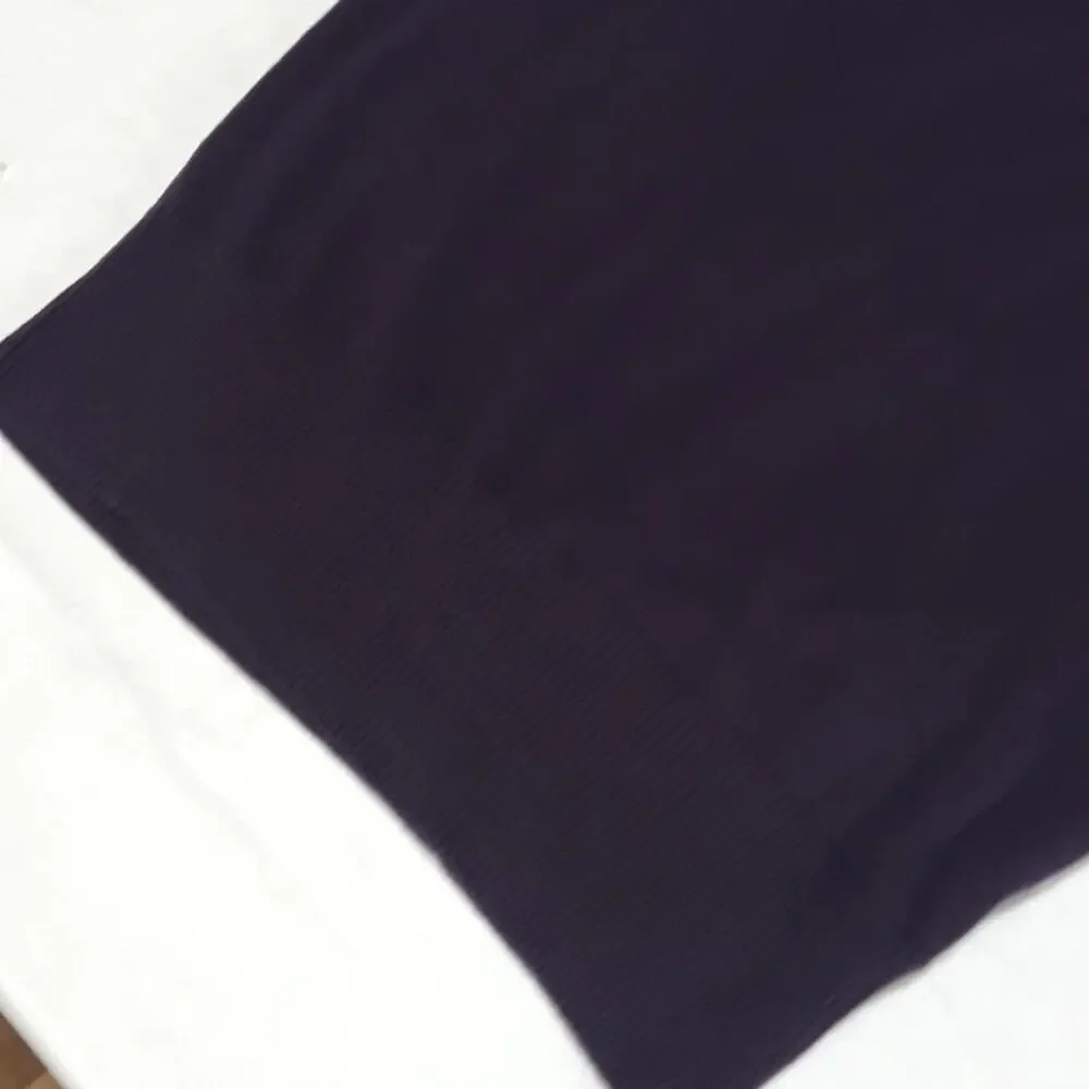Gap Womens Sz L Purple Preppy Y2K Lightweight V-neck Cotton Blend Sweater